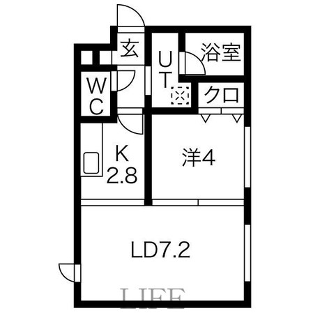 HOPE月寒中央Bの物件間取画像